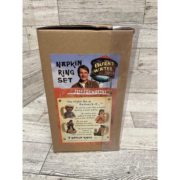 Jeff Foxworthy Napkin Rings Set Holders You Might Be A Redneck If Country Comedy - Picture 4 of 7